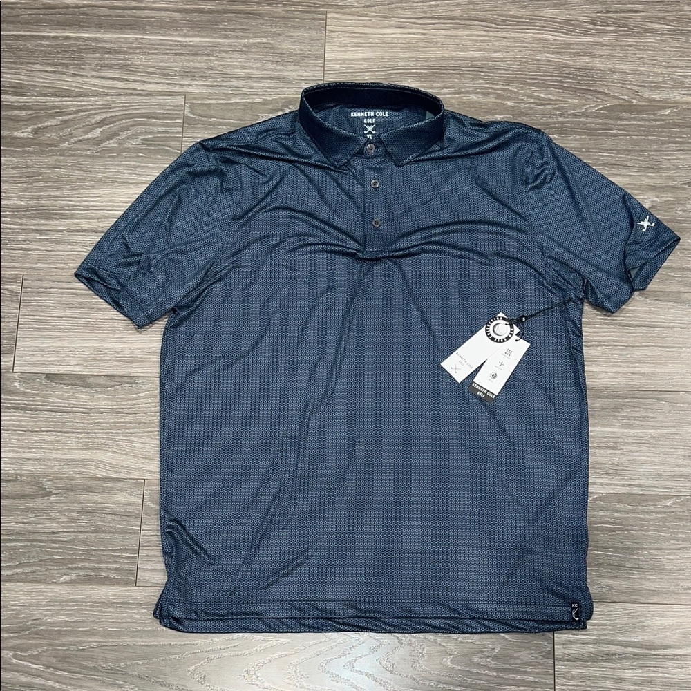 Kenneth Cole Dark Blue Polo Shirt